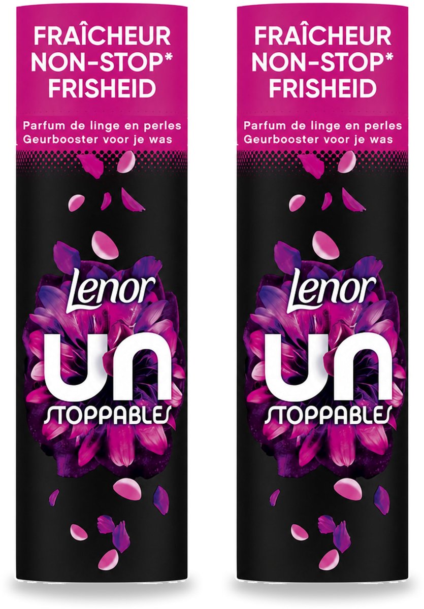 2 x Lenor Unstoppables - Geurbooster - Bloemen Fris - Non-Stop Frisheid - 19 Wasbeurten - Bulkverpakking - 2 stuks