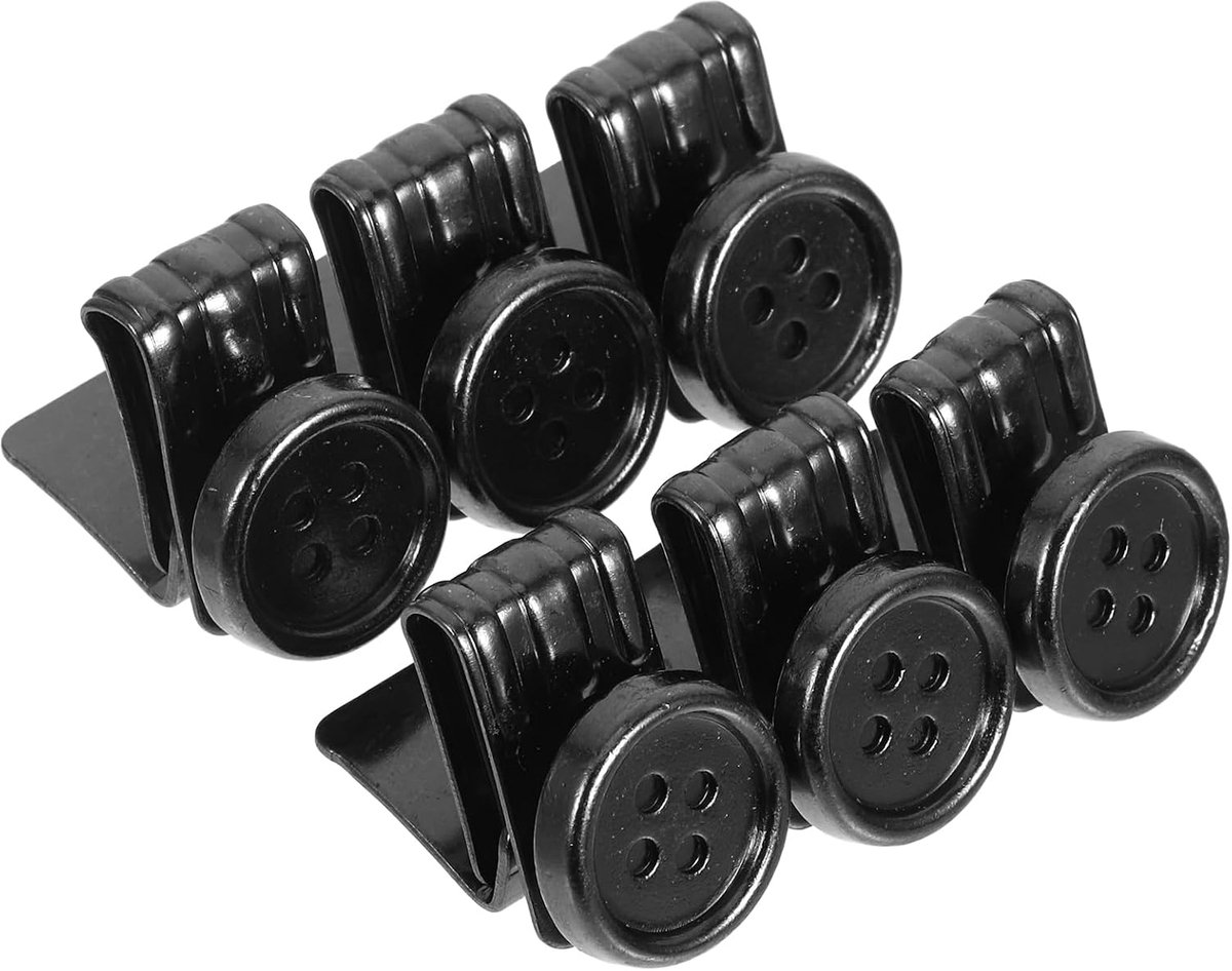 Knopen Van Metaal Voor Mannen Broekband Strakker Maken Verstelbare Riem Knopen Zonder Naaien 0,98 x 0,87 x 0,83 inch 6 Stuks Accessoires Voor Bretels