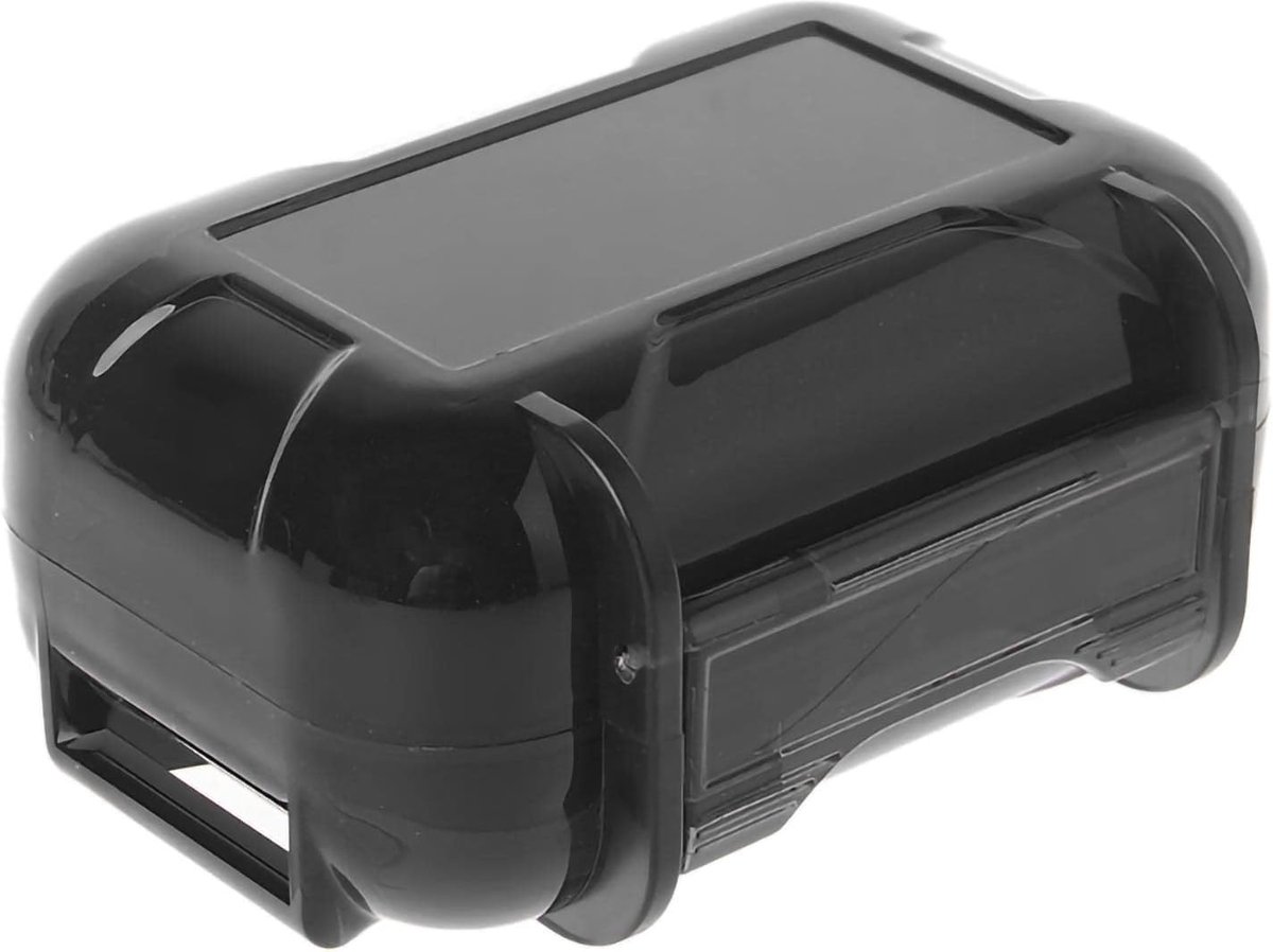 Case, Aluminium Alloy Hard Storage Box Multifunctionele Beschermende Case voor Earphone, Earbud, in-ear Monitor Eartip (zwart)
