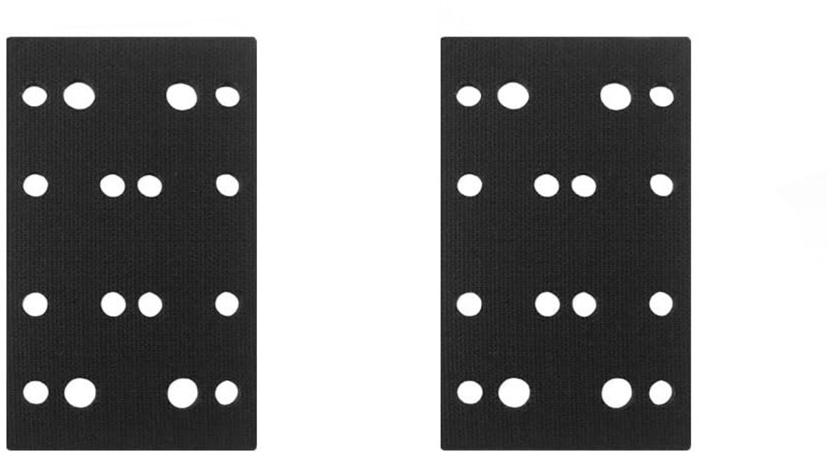 80 * 133mm schuim slijppads, 2 stuks Haak en Loop zachte spons kussen interface bufferpad, schuurder onderlegplaten voor Festool RTS 400, RS 400, RTSC 400 schuurder