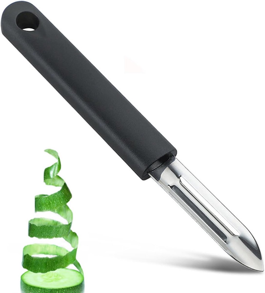 Premium aardappelschiller, testwinnaar, universele dunschiller, groenteschiller, professionele komkommerschiller, roestvrij staal, keukenschiller (1 stuk)