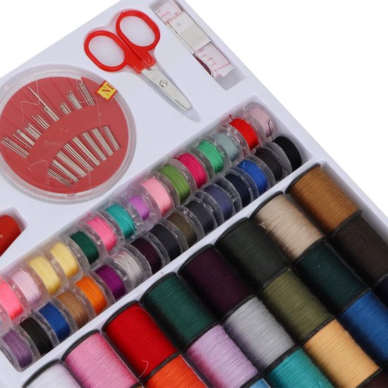 64 Stuks Naaigaren Spoel Set, Draagbaar en Lichtgewicht voor Naaiprojecten of Knutselen, met Combinatie van Meerdere Kleuren, Geschikt voor hand- of Machine Naaien, — afbeelding 5