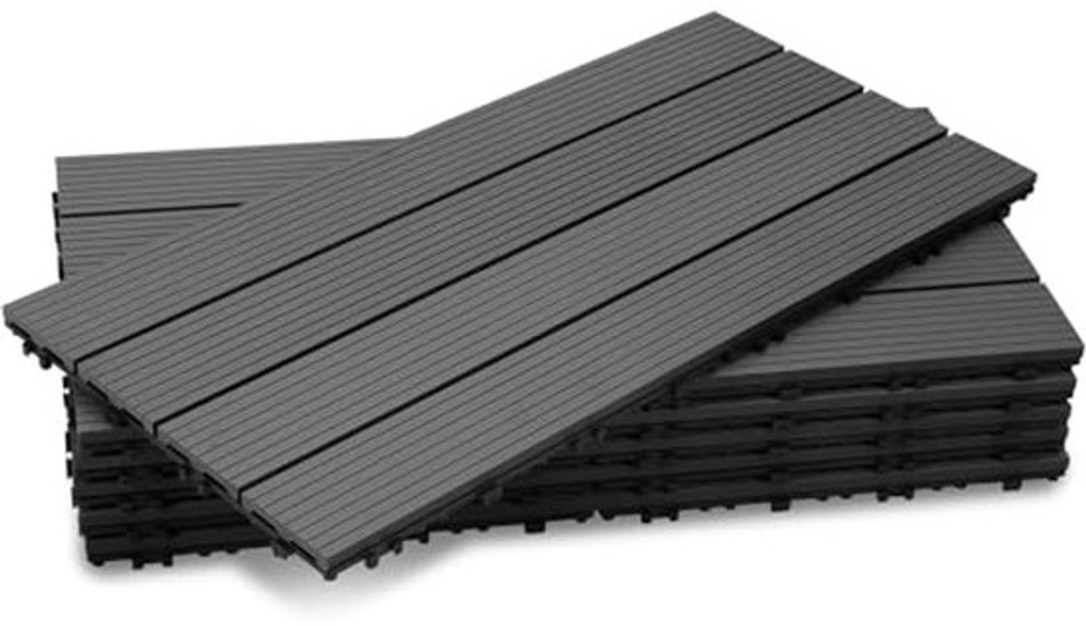 WPC Terrastegels 30 x 60 cm - Waterdichte Kliktegels voor Tuin en Balkon