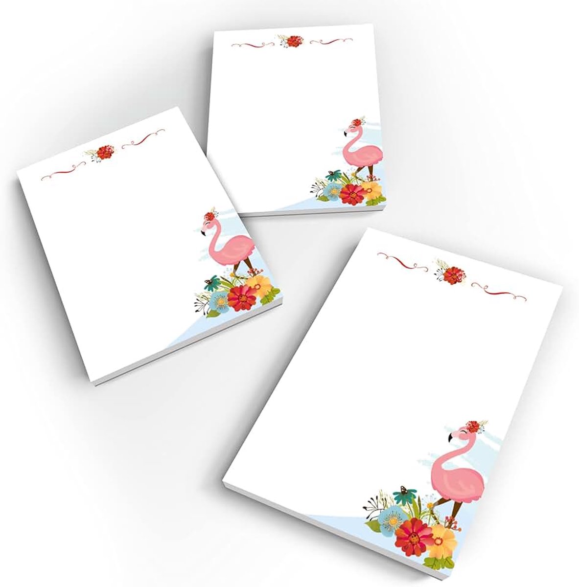 12 mini-notitieblokken, flamingo, cadeautje voor kinderverjaardag, gastgeschenken voor meisjes, A7-formaat
