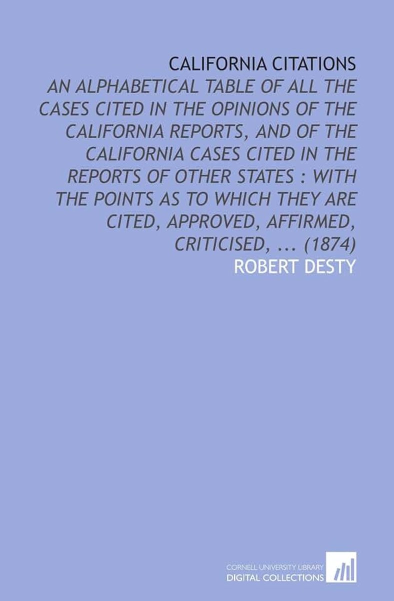 California Citations