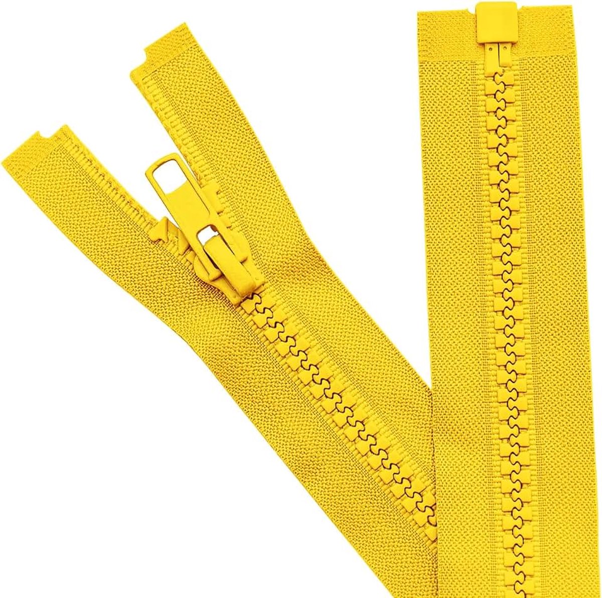 Ritssluitingen voor naaien jassen jas ritssluiting geel gevormde kunststof ritssluitingen bulk tailor DIY naaigereedschap voor kledingstuk/tassen