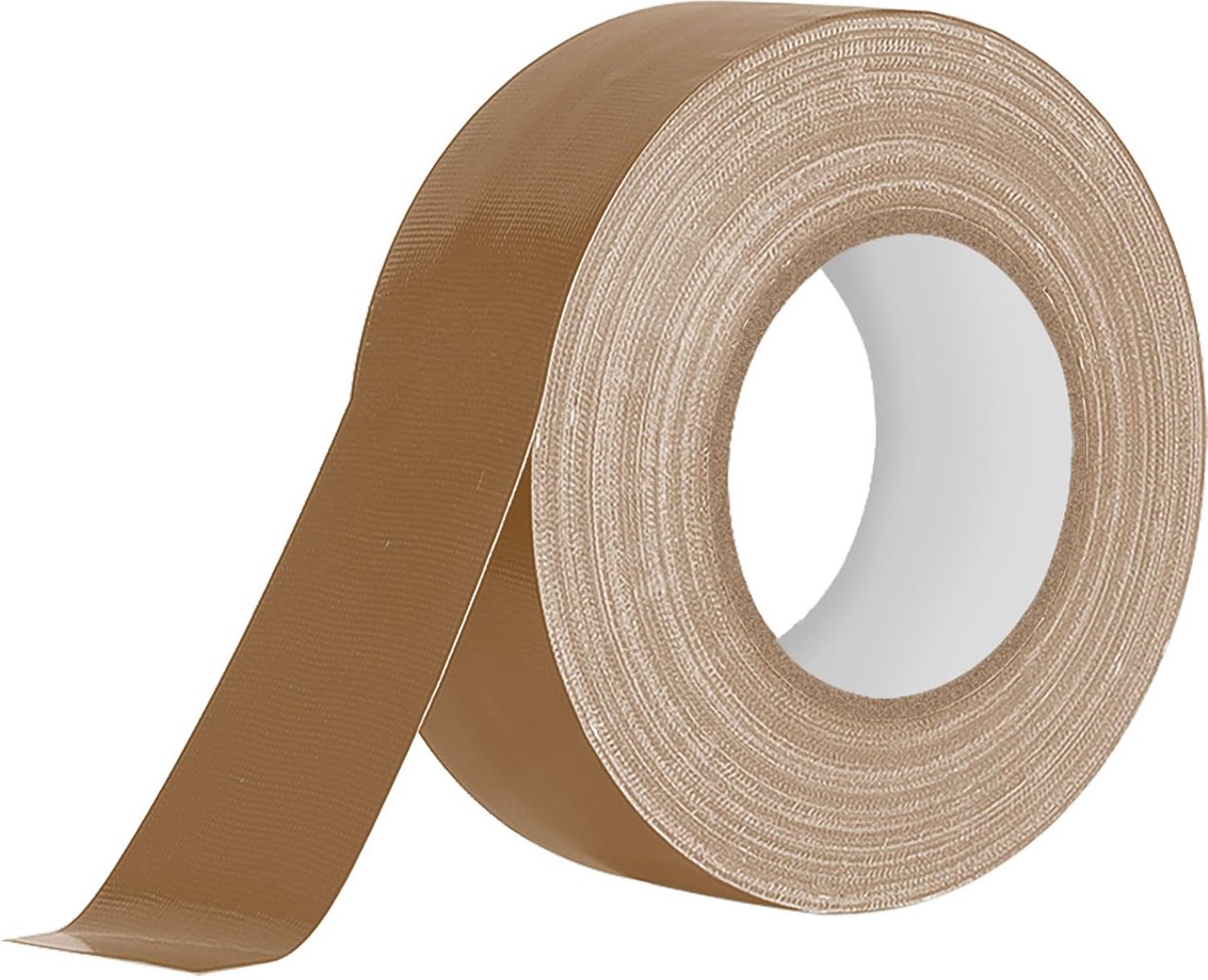 Waterdicht Bruin, Weefseltape 25mm x 20m Pantsertape Extra Sterk Waterdicht Universeel Weefseltape Weerbestendig voor Binnen & Buiten Weefselversterkt Reparatietape