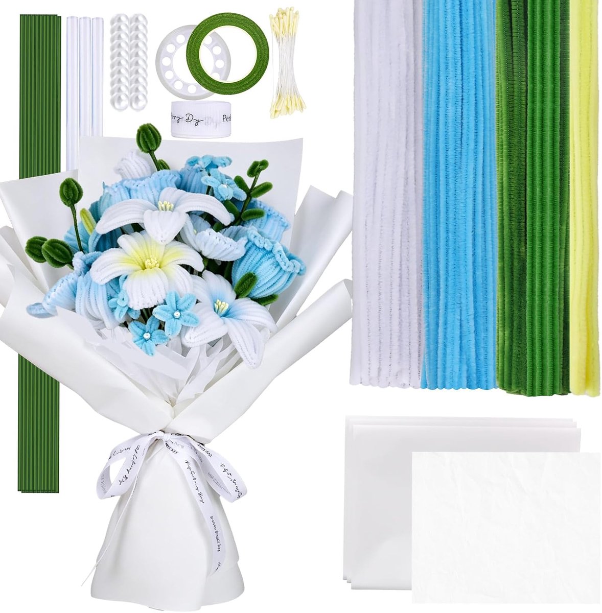 Pijpenreiniger set 200 stuks, bloem DIY, creatief
