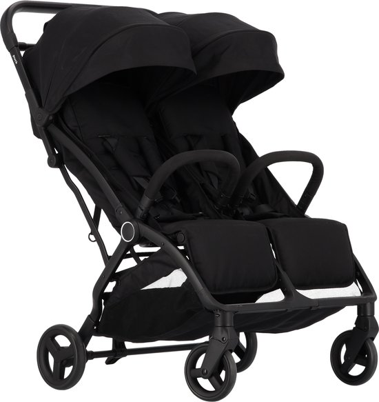 Puck Tweelingbuggy Compact - Nicky - Zwart van Merkloos — afbeelding 2