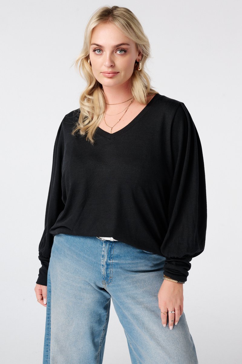 MS Mode Top Top met pofmouwen