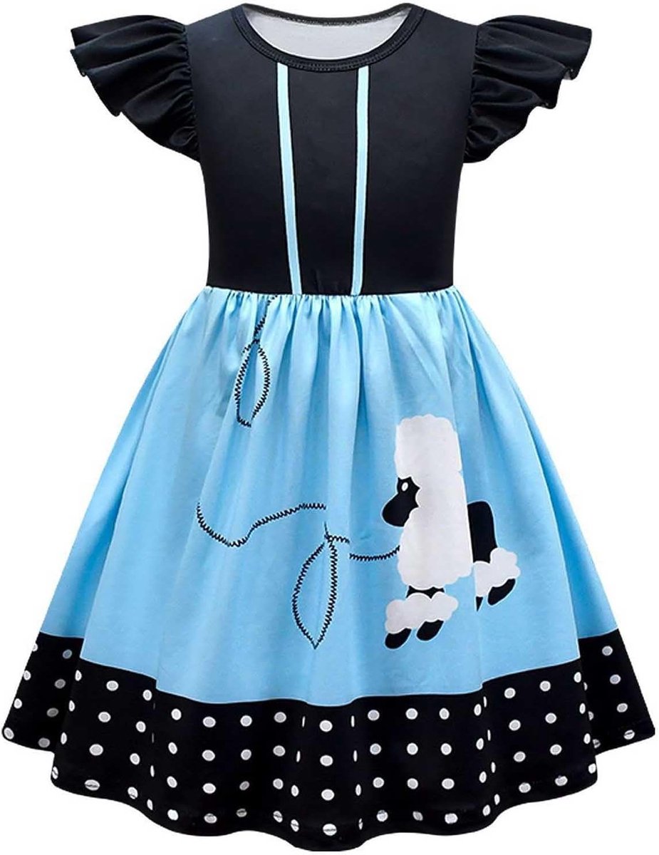 Meisjesjurk, katoen, zomer, mouwloos, sportstijl, kinderkleding, tennis, golf, school, vrije tijd, casual, ademend, chic, A49