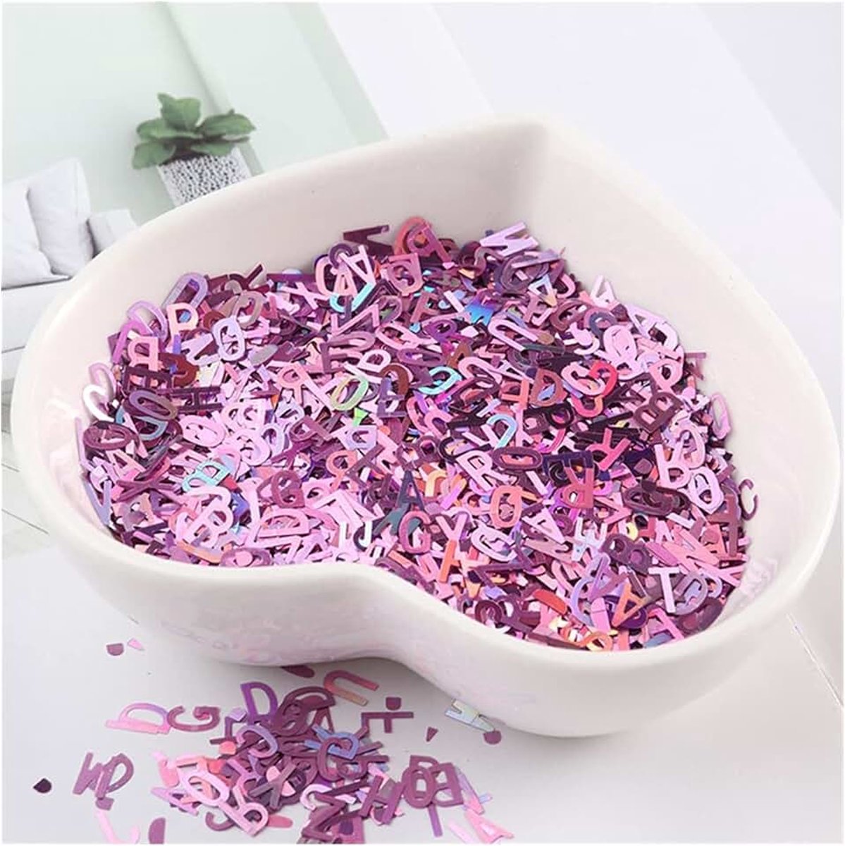 Glitter epoxy hars festival dikke letters pailletten 10g per Sieraden bedels (Color : PP)
