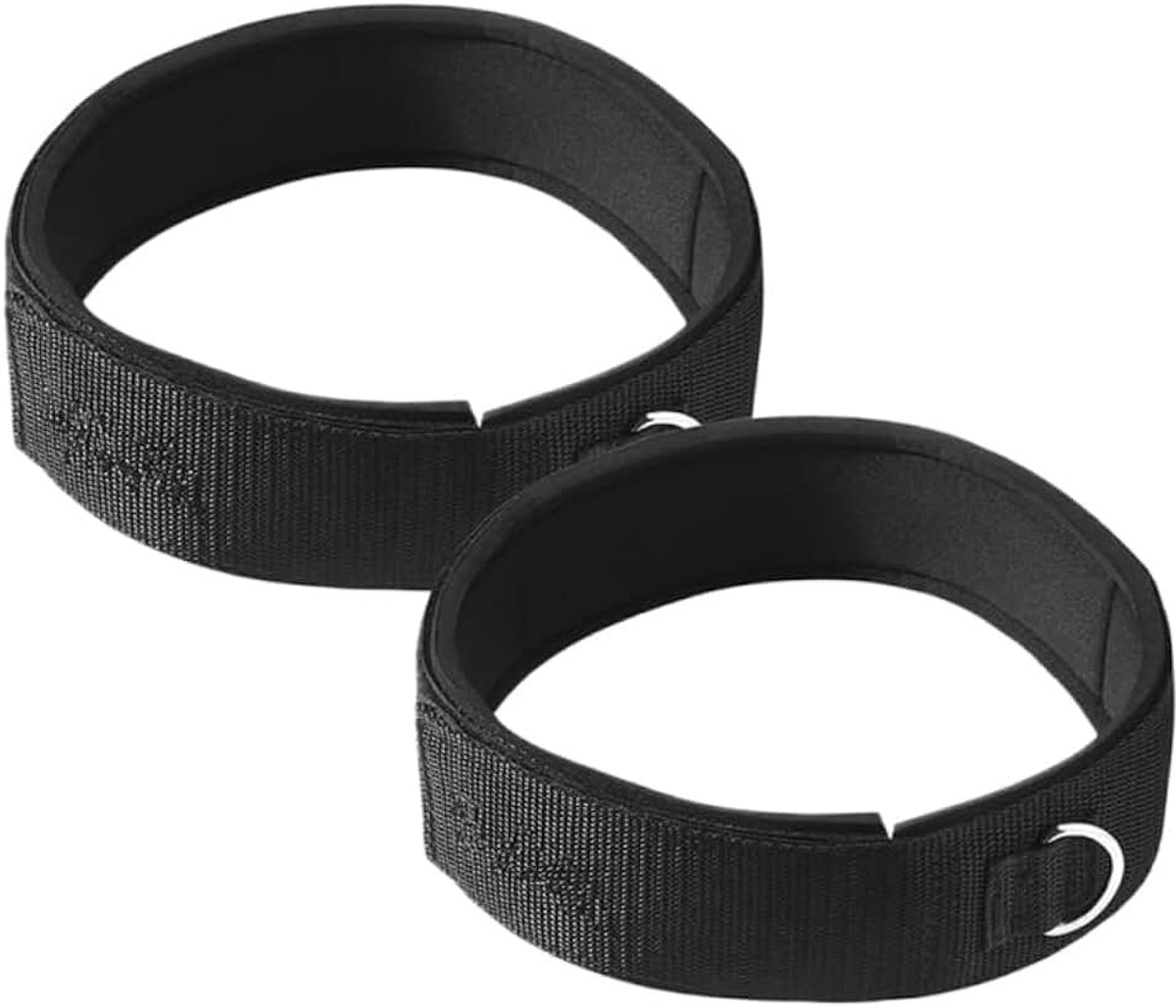 Dijbeenlussen van neopreen, gevoerd, verstelbaar, fitnessaccessoires voor krachttraining, taekwondo, voetbal en hardlopen