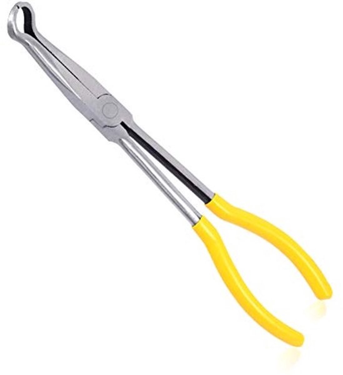 Lange Reach Slang Grip Tang voor Moeilijk Bereikbare Ruimtes - Hoog Koolstofstaal, 11 Inch, Gekartelde Kaken