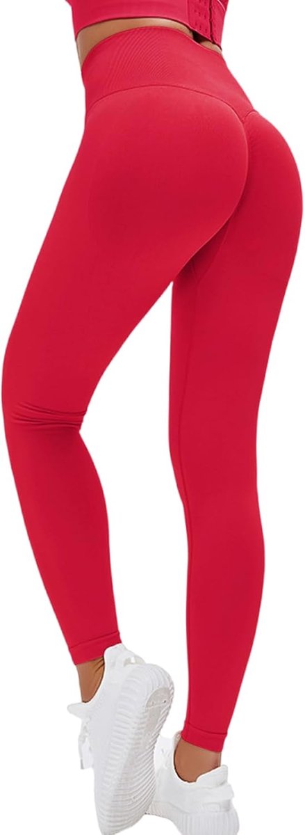 Sportlegging voor dames, hoge taille, ondoorzichtig, scrunch butt, leggings, push-up, booty, sportbroek, naadloos, voor gym, yoga, fitness, sportlegging
