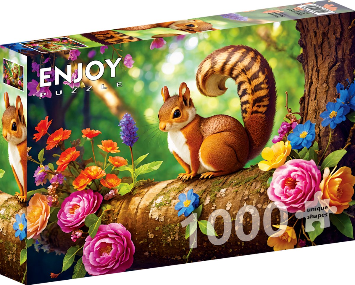 Blossom Squirrel Puzzel 1000 Stukjes