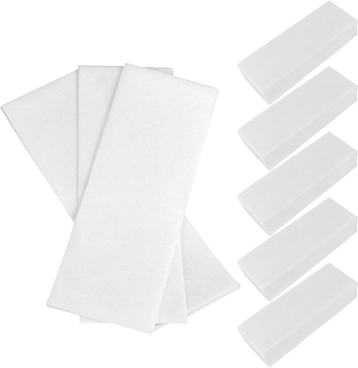Verpakking met 500 warmwaspapieren voor ontharing, flexibel waspapier, geschikt voor gezicht, benen, oksels, handen enz.