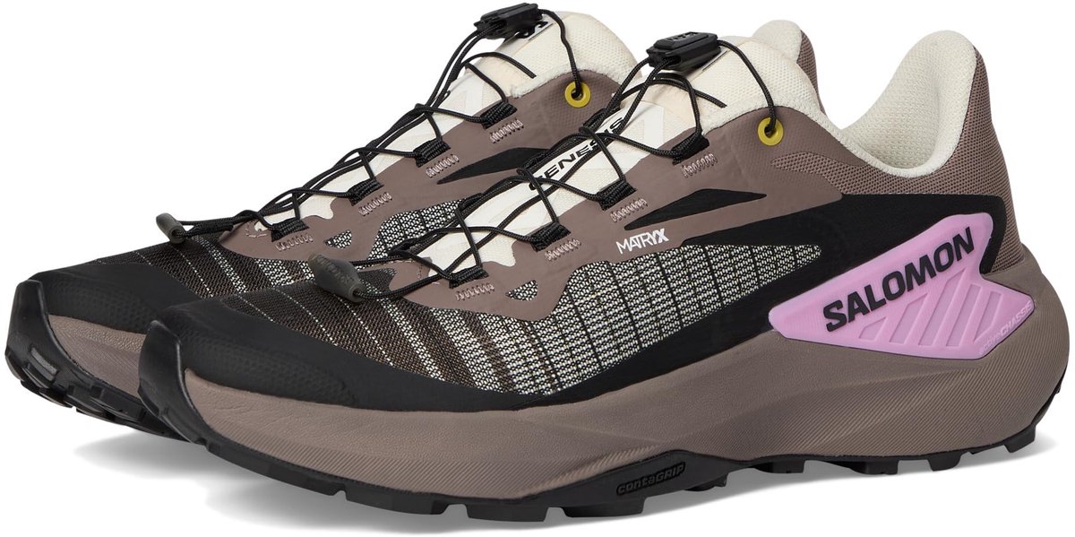 SALOMON SALOMON GENESIS WS - Hardloopschoenen - Iron/Vanilla/Cyclamen - 42