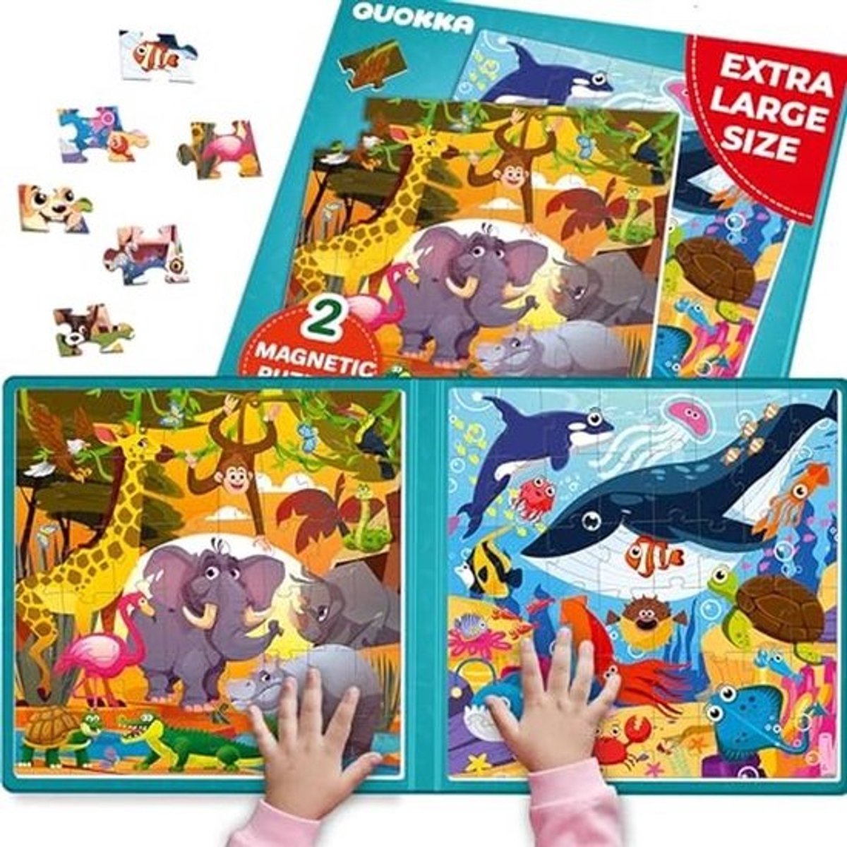 Magneetspel voor Kinderen van 3 tot 6 Jaar - Puzzelactiviteit van 48 Stukjes voor Vliegtuigen en Auto's