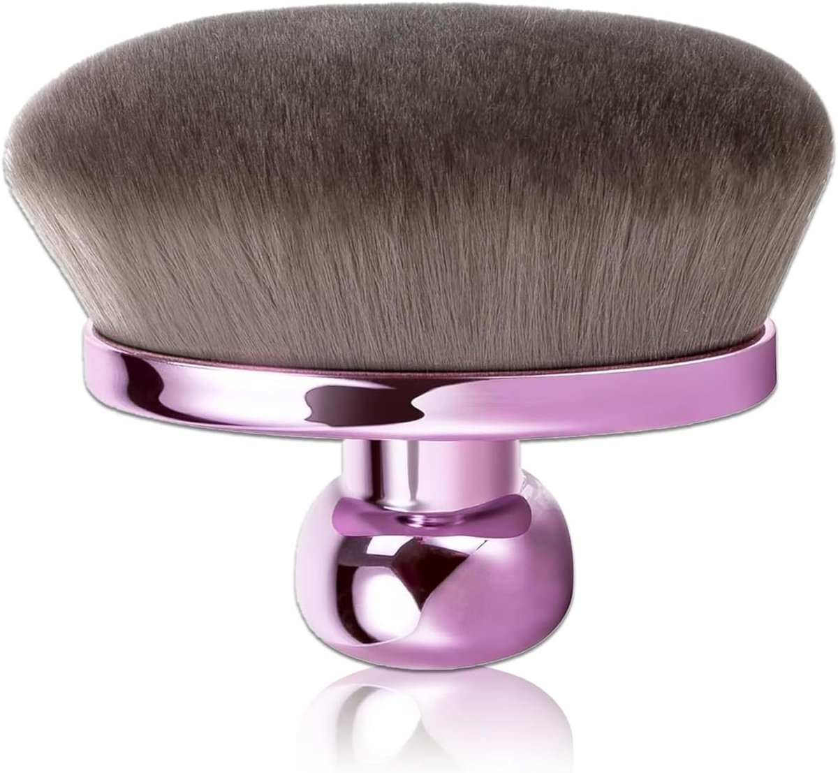Grote poederkwast, zelfbruinerkwast voor lichaam en gezicht, 11,6 cm, ovale kabuki-kwast voor gelijkmatig aanbrengen van bronzer, bodylotion en zonnebrandcrème
