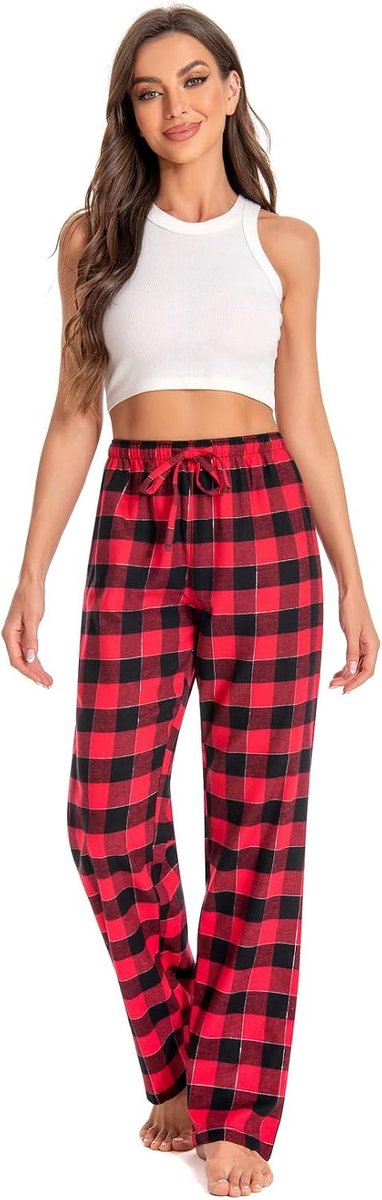 100% Katoen Super Zachte Flanel Pyjama/Lounge Bottoms Met Zakken,XS-XL
