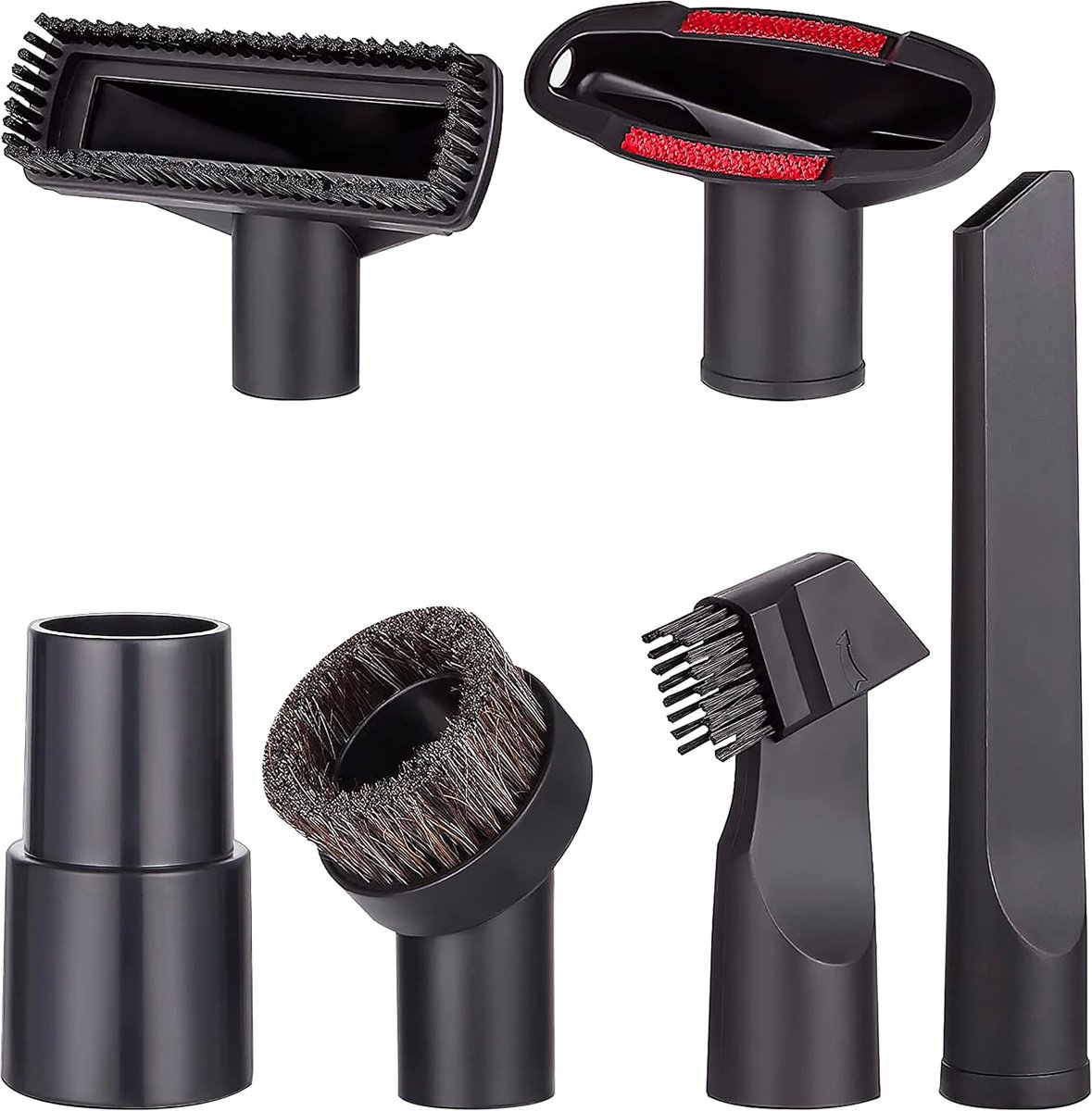 Universele stofzuigerset, 32/35 mm, compatibel met Miele Electrolux AEG, Siemens, Bosch, Kärcher, reinigingsset voor smalle hoeken, bank, dierenharen