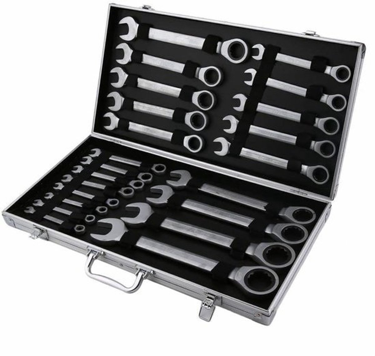 Ringsleutel Set - Ratelsleutels - Klusklus Klussen - 22 Delig Chroom Vanadium - 6-32 mm - Metaal