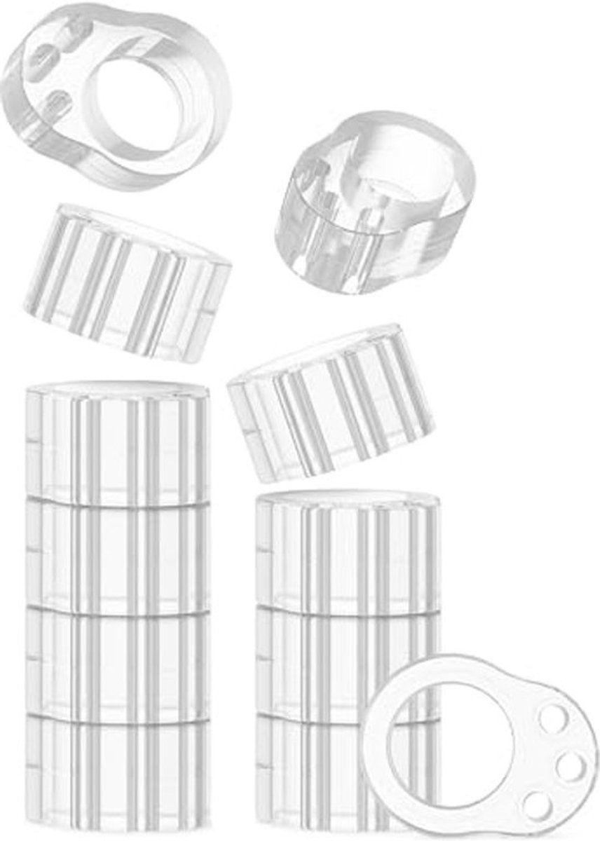 Deurklinkbuffers Transparant - Universele Deurstoppers voor Muren en Meubels - Discreet Design