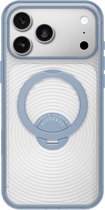 OtterBox Symmetry Hoesje Geschikt voor Apple iPhone 18 Pro Max / 17 Pro Max | Back Cover | Compatibel met MagSafe / Qi2 | 360° Draaibare Ring Standaard | Camera Control | Duurzaam | Transparant Blauw