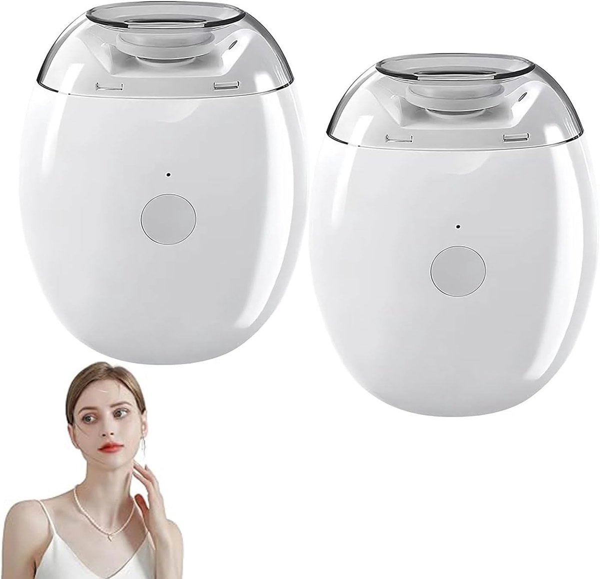 Universele automatische nagelvijl, set van 2 elektrische nagelknippers, met LED-verlichting, 3 snelheidsstanden, ultrastille intelligente nagelvijl, oplaadbare automatische nageltrimmer, geschikt voor baby's, kinderen, volwassenen en ouderen.