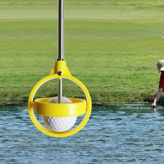 Uitrekbare golf raper - Golf sport accessoire - Waterbal vangstang - uitschuifbaar 205cm, automatische greep, geen bukken nodig - Roestvrij staal - 40×7×7 cm, 7 cm kop — afbeelding 5