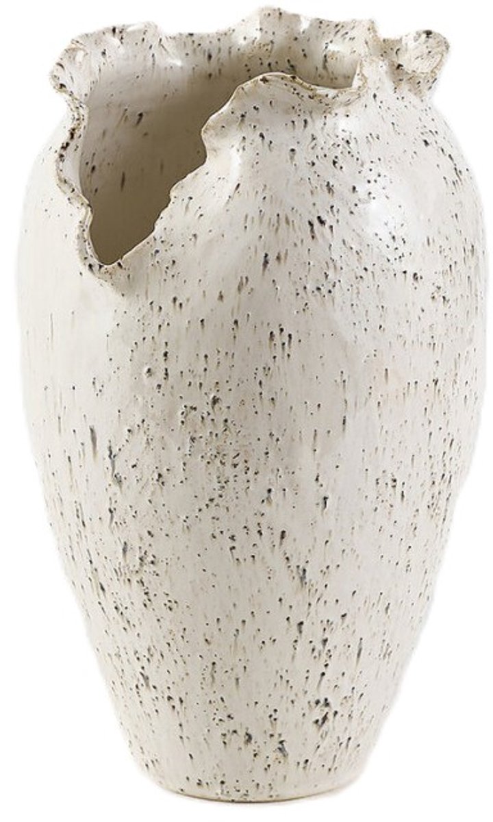 EDG - Vaas- Glas - wit - D17,5 x H26,5 cm