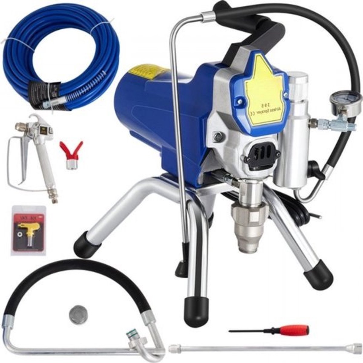 Airless Verfspuit - Elektrisch - 2400 ml/min - Met 15 m Pijp