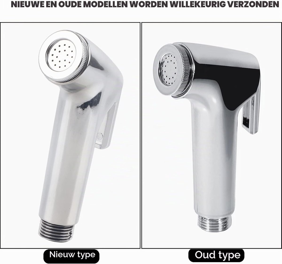 Hoogwaardige RVS Toilet Douchekop, Bidet Handdouche voor Toilet, Complete Bidet Set met Sprayer en Verstelbare Waterdruk