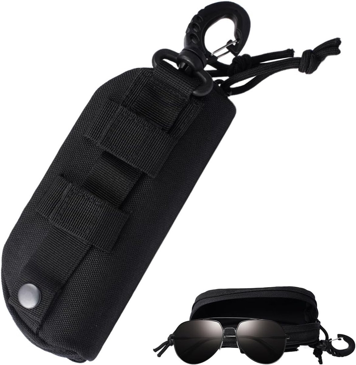 Draagbare buitensport brillenetui, 17x6.98x6 cm, stevige bescherming voor zonnebrillen en veiligheidsbrillen