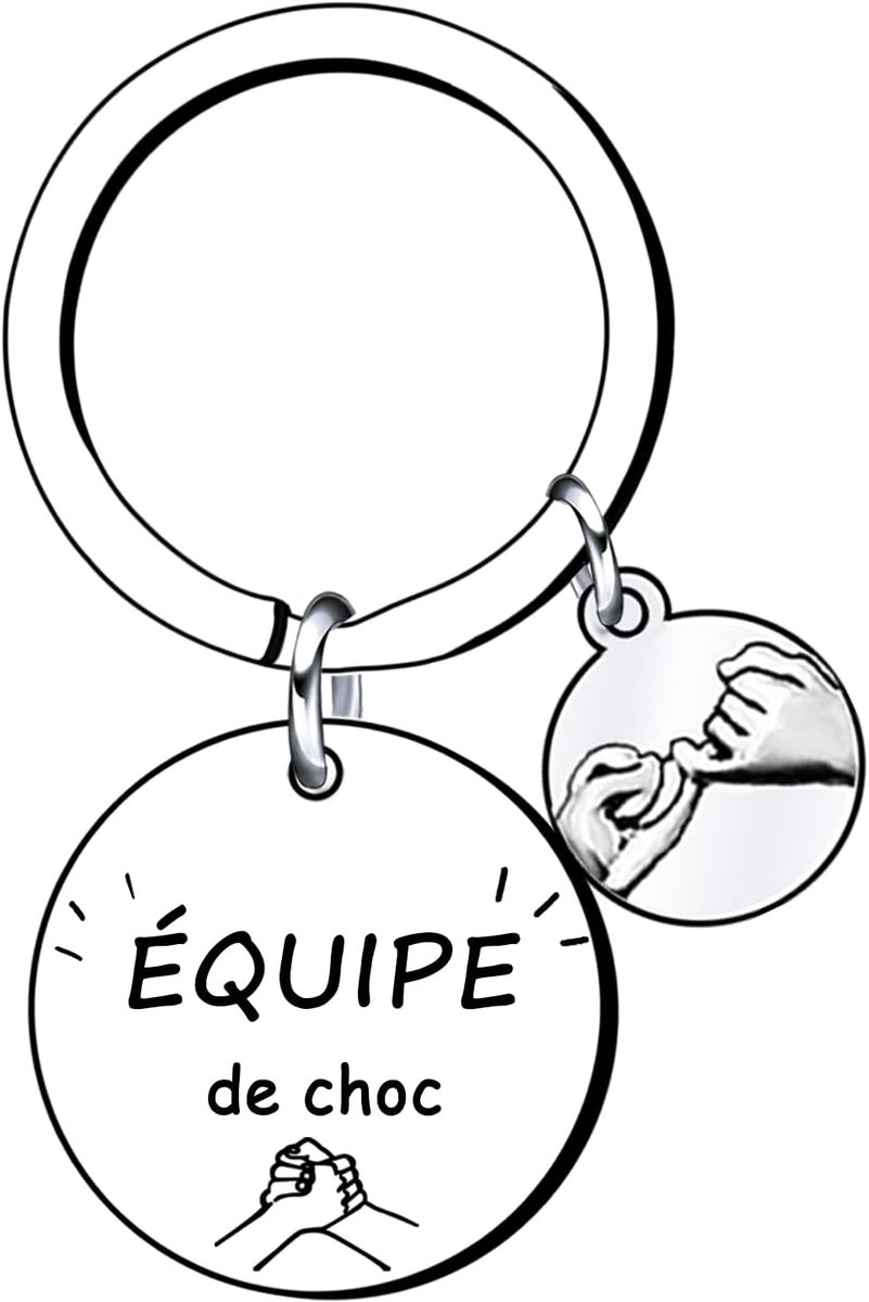 Kerstcadeaus voor team - teamhouder sleutelhanger cadeau - cadeaus voor mannen en vrouwen - sleutelhanger voor mannen en vrouwen - verjaardagscadeaus, Team, L