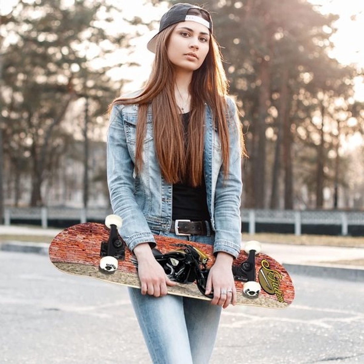 81 x 8 Inch Compleet Skateboard - 7 Layer Canadese esdoorn Double Kick Deck - Jongens Meisjes Tieners Volwassenen Beginner