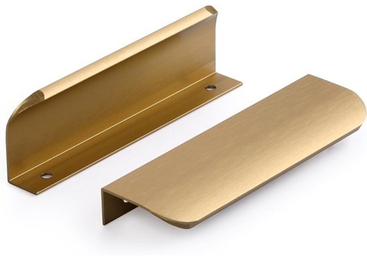 Set van 6 Verborgen Keukenhandgrepen - Verstevigde Meubelgrepen voor Keukenkasten - 96mm Design