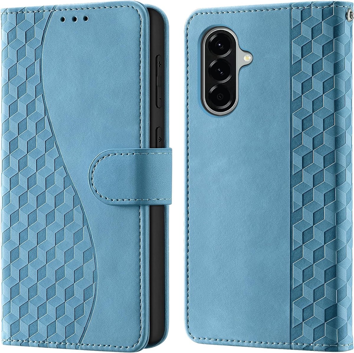 Portemonnee Telefoonhoes voor Samsung Galaxy A57 Licht blauw