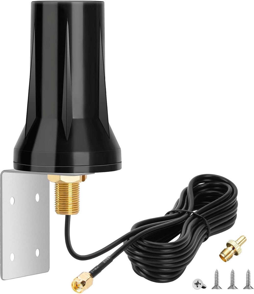 5G 4G LTE antenne outdoor 5 dBi 698-3800MHz Long Range omnidirectionele antenne met SMA/TS9-stekker voor 5G 4G MiFi mobiele hotpots router, cellulaire trailcamera