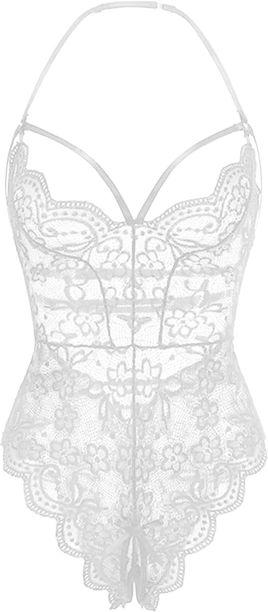 Bodysuit voor heren, sexy mesh badpak, Sissy String transparant, onesie, open cut, jumpsuit, zwembroek, strak