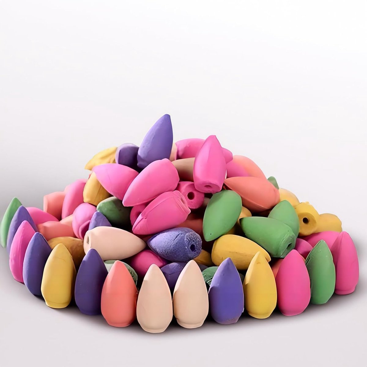 Wierookkegels, natuurlijke geur, set voor aromatherapie, yoga, brander, fontein, gemengd