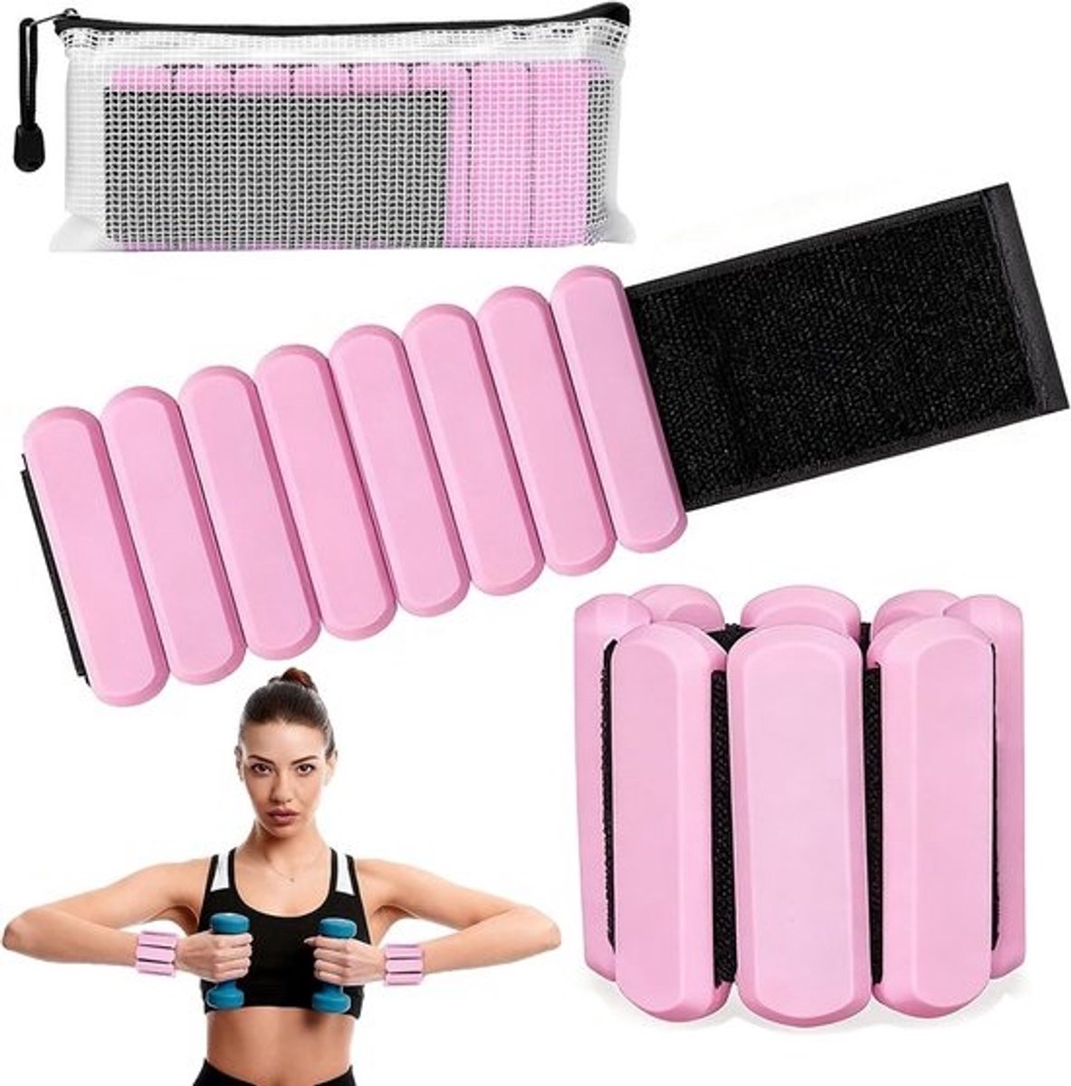 Verstelbare Gewichtjes voor Pols en Enkel - Fitness Bracelets voor Krachttraining en Cardio
