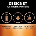 Iconen voor afstandsbedieningen, draadloze deurbellen en beveiligingssystemen.