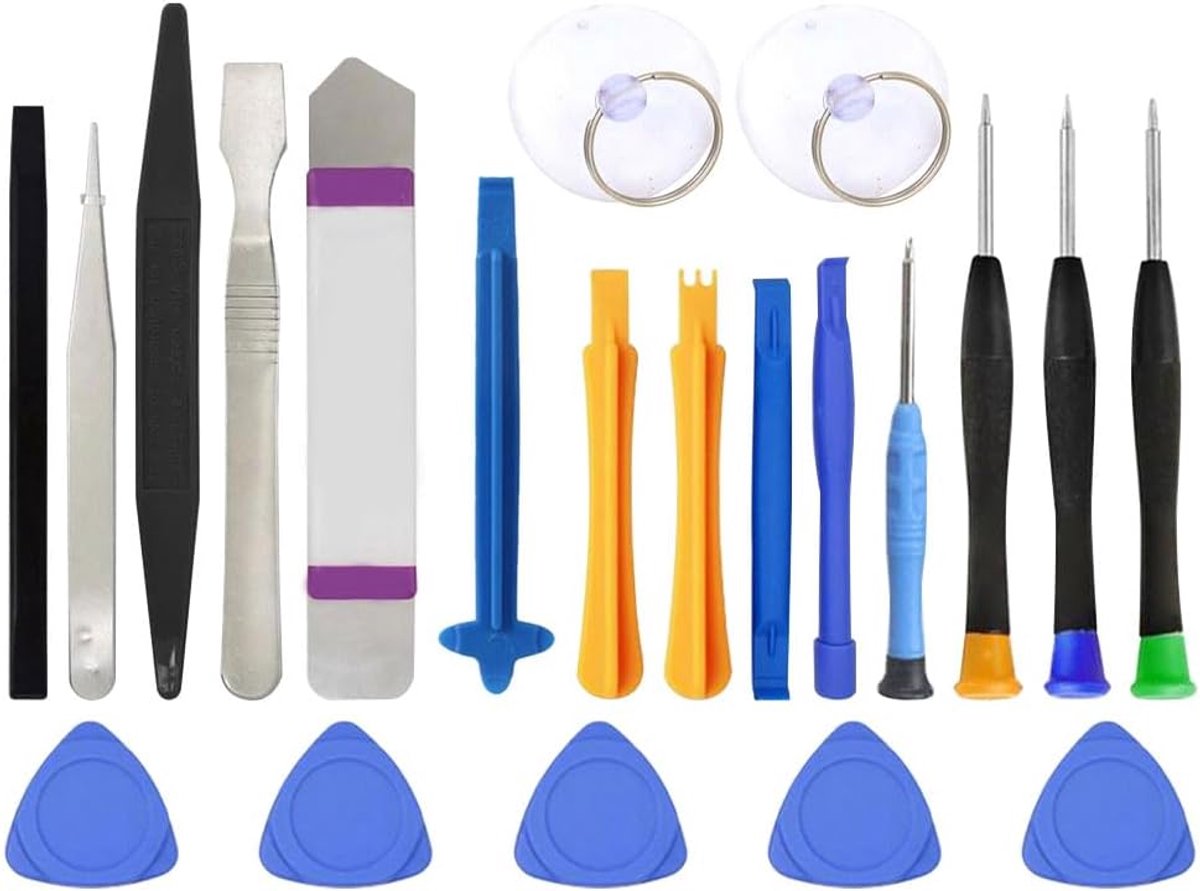 Telefoon Reparatie Tool Kit, 21 STKS Open Repareren Demontage Gereedschap Professionele Reparatie Precisie Schroevendraaier Set Telefoon Screen Verwijdering Reiniging Reparatie Kit Compatibel
