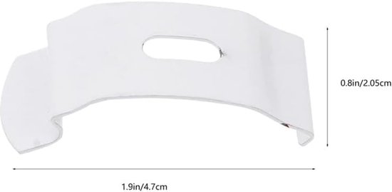 10 Stuks Verticale Blind Top Fix Beugels voor brede body track systemen Professionele Kwaliteit Verstelbare Montage Hardware voor Eenvoudige Installatie en Veilige Ondersteuning Fit-38mm Head — afbeelding 2