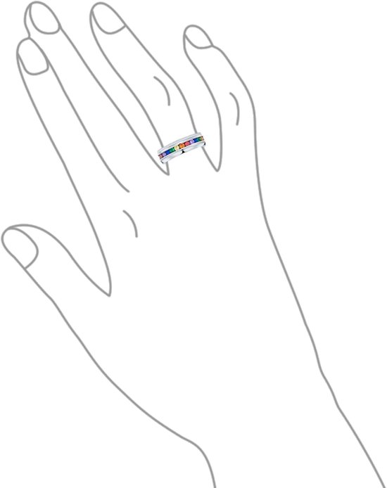 Graveren Unisex Kleurrijke trots maand Koppels Kanaal Set CZ Regenboog 1/2 Eeuwigheid Ring LGBTQ Trouwring Mannen Vrouwen Zilver Tone Gold Tone Rvs 8MM Comfort fit Aanpasbare, — afbeelding 4