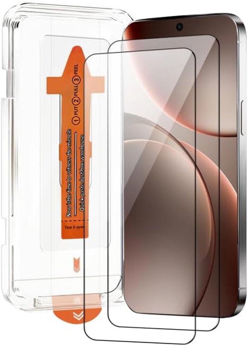 Chejuza gehard glas voor Oppo Find X9 [2 Stuks], snelle installatie, volledige afdekking, zonder luchtbellen, hardheid 9H glas, hoge-resolutie schermbeschermer
