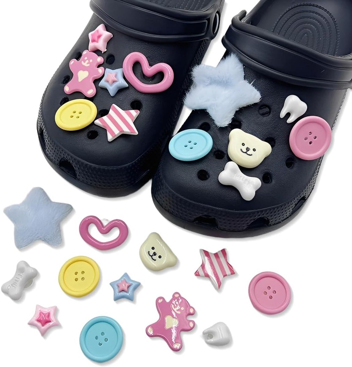 Bedels Crocs, schoengesp, schoengesp, versieringen voor schoenen, klompen, schoenen, feestgeschenken