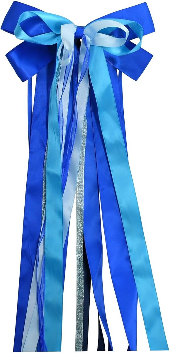 Haaraccessoire, Grote Strik 60x15cm, Veelzijdige Accessoire, Modieuze Haaraccessoire (Blauw)